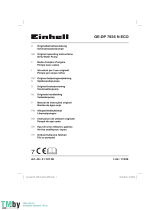 EINHELL GE-DP 7935 N ECO Användarmanual