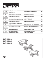 Makita DCU603 Användarmanual