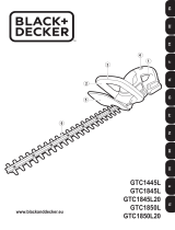 BLACK PLUS DECKER GTC1850L20 18V Li-Ion 45cm Cordless Hedge Trimmer Användarmanual