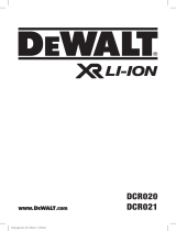 DeWalt DCR020 XR Li-Ion Användarmanual