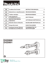 Makita DGD800 Användarmanual