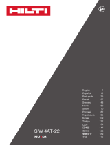 Hilti SIW 22-A 3/8″ CORDLESS IMPACT WRENCH Användarmanual