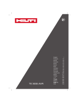 Hilti TE 3000-AVR Användarmanual