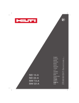 Hilti SID 14­A Cordless Drills and Impact Wrenches Användarmanual