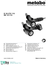 Metabo S 18 LTX 115 Användarmanual