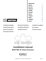 Vetus BOWB057 Användarmanual