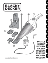 BLACK DECKER C115WA Handheld Vacuum Cleaner Användarmanual