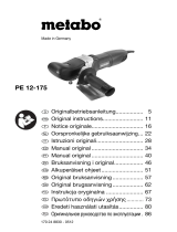 Metabo PE 12-175 Angle Polisher Användarmanual