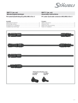 Staubli MC4/MC4-Evo 2 PV Cable Lead or Cable Extension Användarmanual