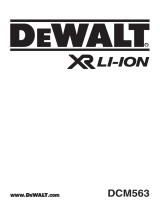 DEWALT XR DCM563 Användarmanual