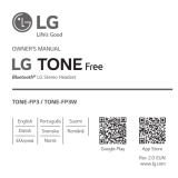 LG TONE-FP3 Bruksanvisning