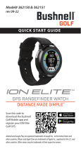 Bushnell GOLF 362150 ION Elite GPS Rangefinder Watch Användarguide