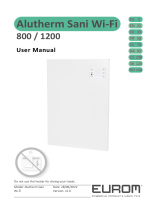 Eurom 800, 1200 Alutherm Sani WiFi Användarmanual