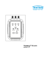 TESTBOY TV 411 Användarmanual