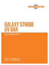 Gear4music UV-BAR GALAXY STROBE Användarmanual