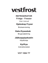 Vestfrost VCF1084 TT REFRIGERATOR Fridge Freezer Användarmanual