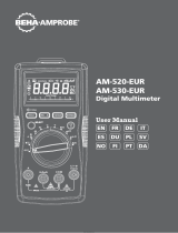 BEHA AMPROBE Beha-Amprobe AM-520-EUR Digital Multimeter Användarmanual