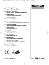 EINHELL KGS 210 Profi Bruksanvisningar