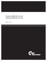 Thermex VERTICAL 4080 KJØKKENVENTILATOR Användarmanual