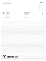 Electrolux 500-SERIEN LXB1AE13W0 KJØLESKAP Användarmanual