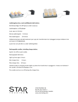 Star Trading062-19 CHARGEME LED-STEARINLYS 6 STK, HVIT
