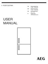 AEG 8000-SERIEN RCB732D7MX KOMBISKAP Bruksanvisning
