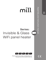 MILL INVISIBLE 1300W WIFI PANELOVN, SVART Användarmanual