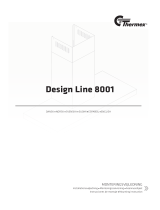 Thermex DESIGN LINE 8001 KJØKKENVENTILATOR, 60 CM Installationsguide