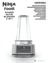 Ninja FOODI POWER NUTRI CB100EU BLENDER Bruksanvisning