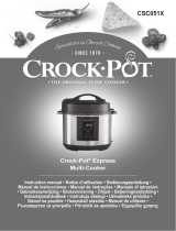 Crock-Pot CR051 EXPRESS SLOW COOKER 5,6 L Bruksanvisning