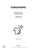 Grundig GWN69P432 VASKEMASKIN Bruksanvisning