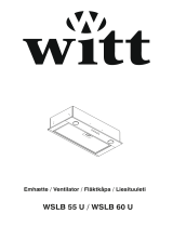 Witt WSLB 60 B KJØKKENVENTILATOR Bruksanvisning