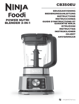 Ninja FOODI POWER NUTRI CB350EU BLENDER Användarmanual