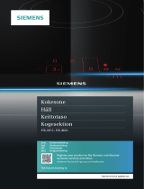 Siemens IQ100 ET645HE17 KERAMISK TOPP Bruksanvisning