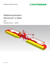 Pottinger NOVACAT V 8400 ED Bruksanvisningar