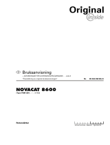 Pottinger NOVACAT 8600 CRW Bruksanvisningar