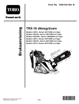 Toro TRX-16 Trencher Användarmanual