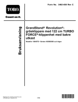 Toro GrandStand Revolution Mower Användarmanual