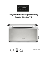 Caso Design CASO Classico T2 Toaster Bruksanvisningar