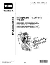 Toro TRX-300 Trencher Användarmanual