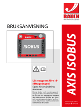 Rauch AXIS M W ISOBUS Bruksanvisningar