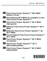 Toro Flex-Force Power System 6.0Ah 60V MAX Battery Pack Användarmanual