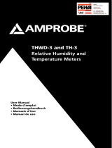 Ampro Corporation THWD-3 & TH-3 Relative Humidity Temperature Meters Användarmanual
