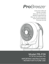Pro Breeze PB-F09-UK-PLUGRW-FBA Användarmanual