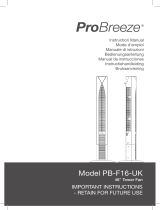 Pro Breeze PB-F16B-UK-FBA-2 Användarmanual