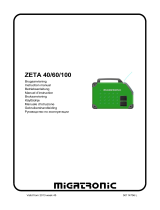 Migatronic ZETA 40 Användarmanual