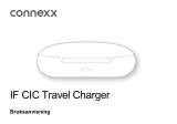 connexx IF CIC Travel Charger Användarguide