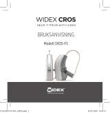 Widex CROS-FS BTE Bruksanvisningar