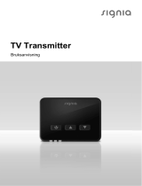 Signia TV TRANSMITTER Användarguide