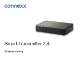 connexx SMART TRANSMITTER 2,4 Användarguide